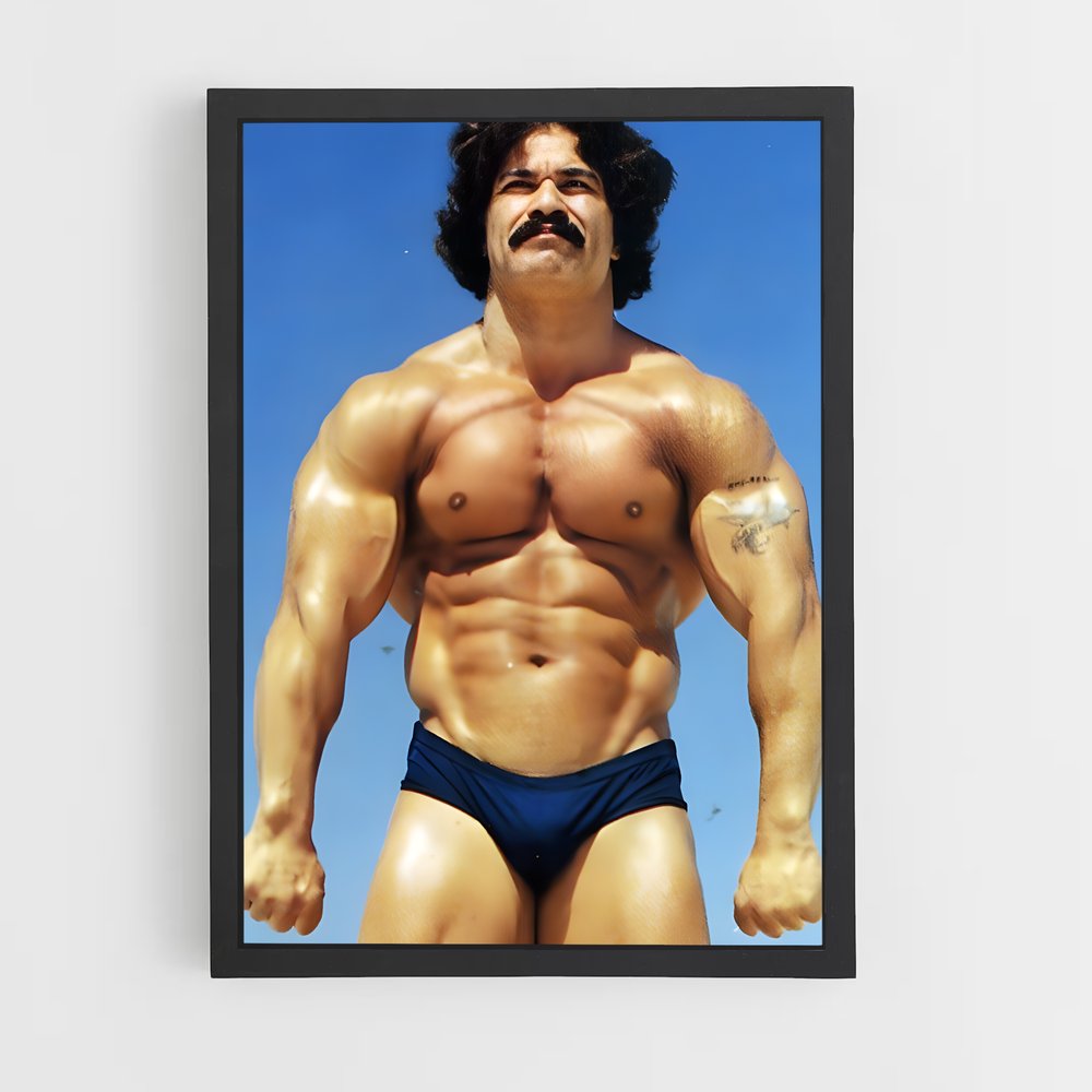 Poster coan moustache – affiche Powerlifting (vue 2)